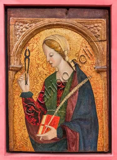St. Apollonia Painting by Antonio Marinoni at the Bernareggi Museum in Bergamo