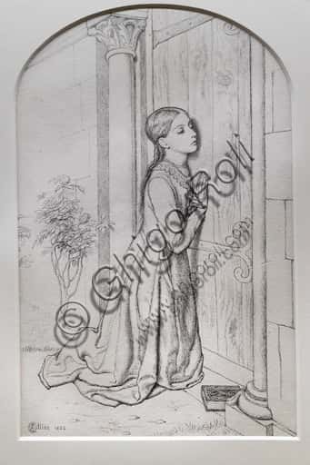 Drawing 'The Devout Childhood of St. Elisabeth of Hungary' by Collins