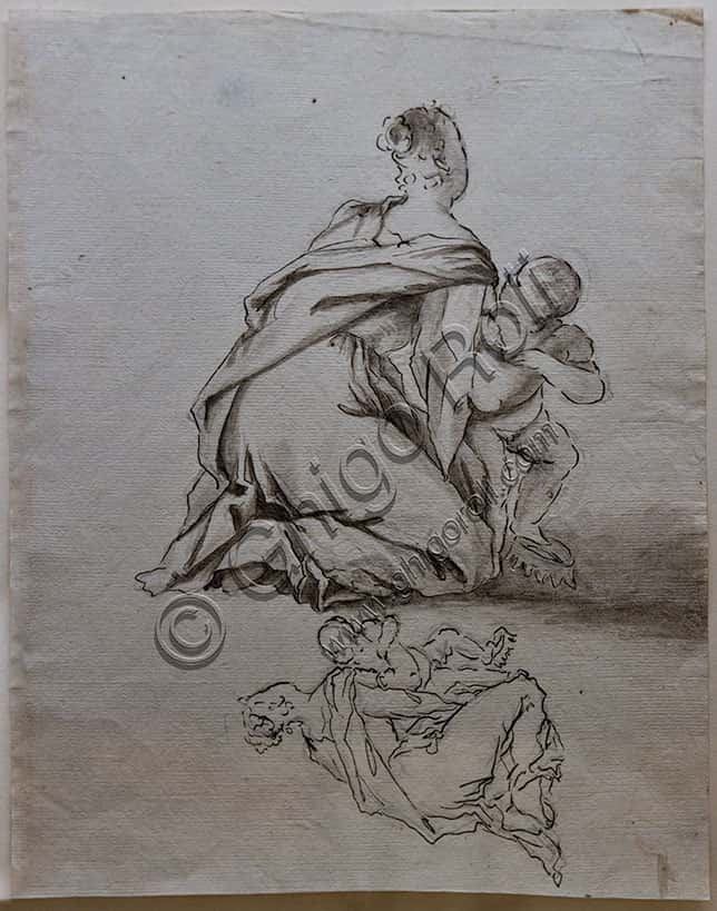 Study for Madonna with Infant Jesus Threading a Crown, Zoppo (1716)