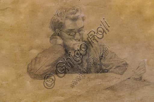 Disegno "Telemaco Signorini" di Marcellin Desboutin, 1864: Analisi
