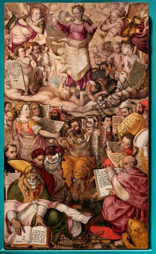 Disputa sull'Immacolata Concezione di Valerio Aretino a Perugia