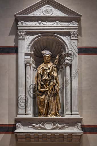 Donatello's St. Louis of Toulouse: Gilt Bronze Sculpture in Florence