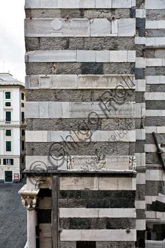 South Side of Genoa Cathedral: Roman Sarcophagi in Architecture