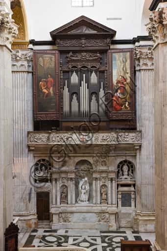 Southern Transept of Genoa Cathedral: Historic Organ & Baroque Altar