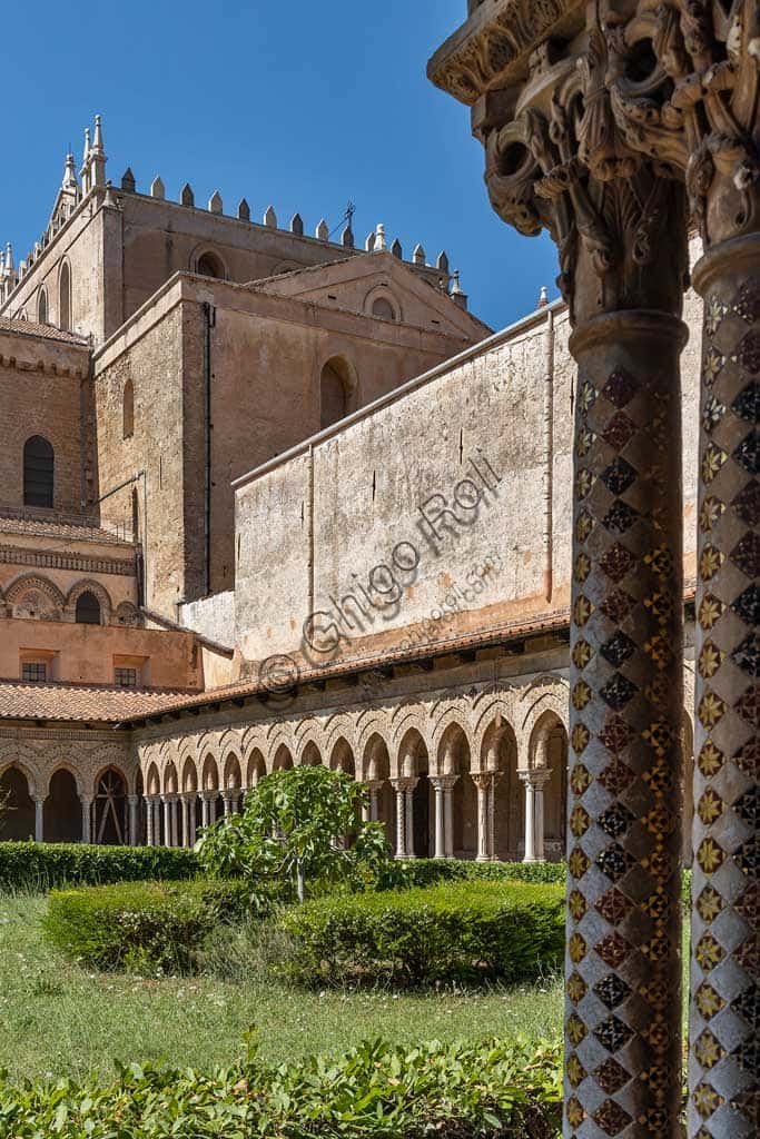 Monreale Cathedral: Eastern Cloister and Transept Architectural Detail