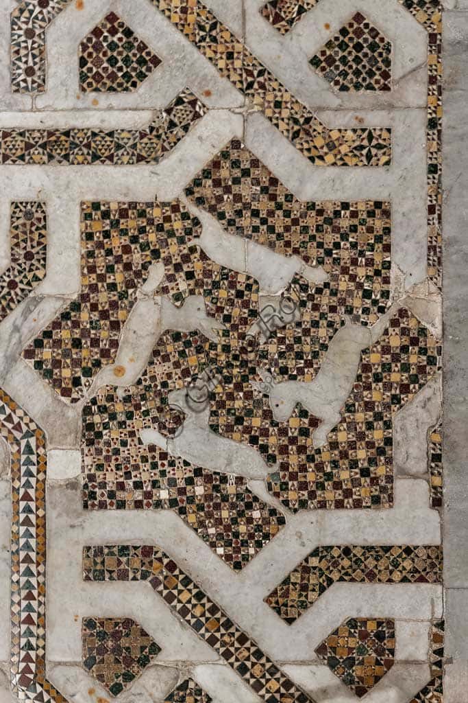 Four Hares Mosaic Panel in Monreale Cathedral