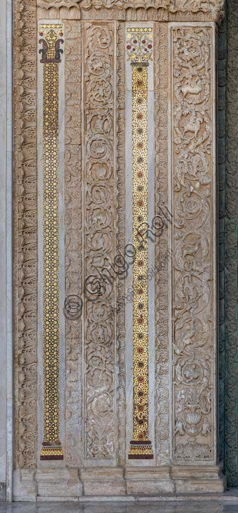 Mosaic Frieze of Monreale Cathedral's Portal: Anthropomorphic and Animal Figures