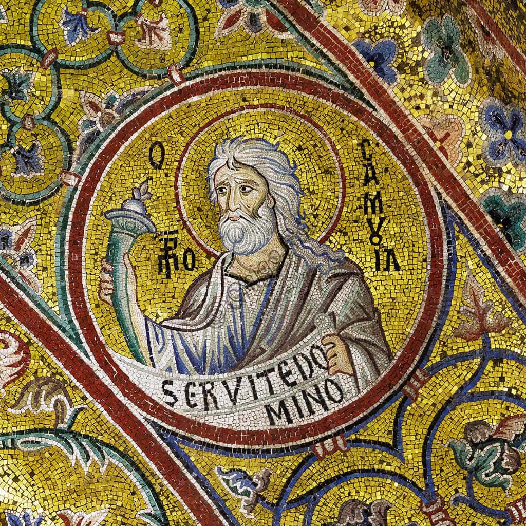 Prophet Samuel Mosaic in Monreale Cathedral