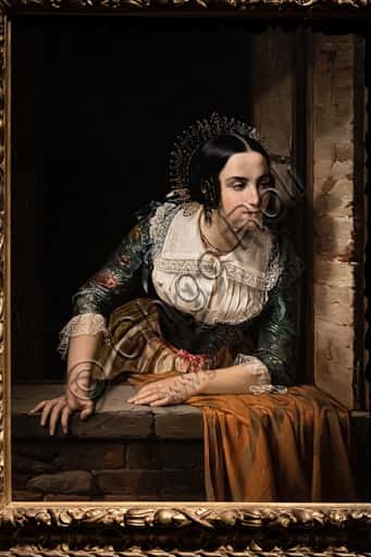 Eliseo Sala: "Lucia Mondella alla finestra" - Analisi del dipinto