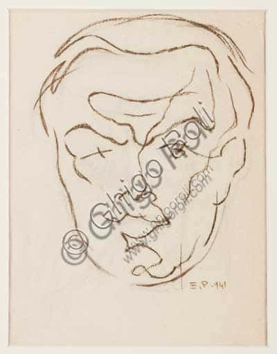 Autoritratto 1941 di Enrico Prampolini - Analisi del Ritratto a Pastello