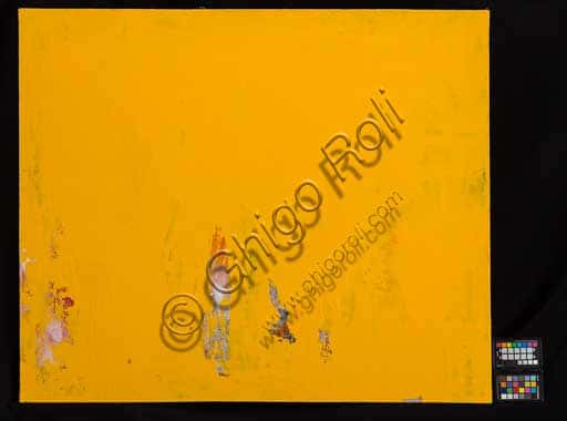 "Giallo" di Erio Carnevali: Acrilico su Tela della Collezione Unipol