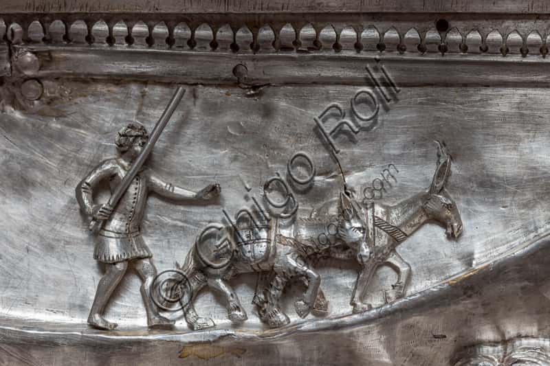 Christ Receives the Messengers of St John: Silver Altar Tile in Florence