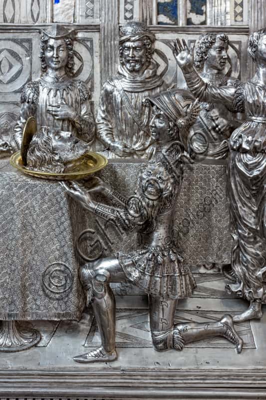 Tile by Antonio di Salvi and Francesco di Giovanni: Herod's Banquet in Florence