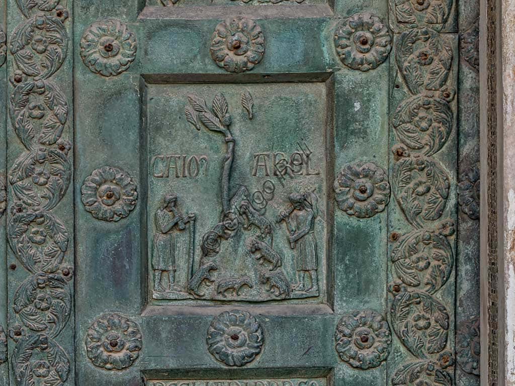 Bonanno Pisano's Door: The Cain and Abel Bronze Tile at Monreale Cathedral