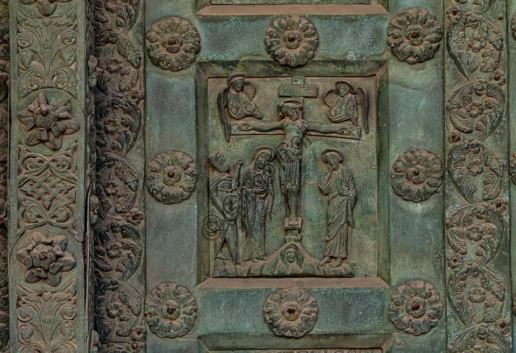 Monreale Cathedral: Bonanno Pisano's Bronze Door with Crucifixion