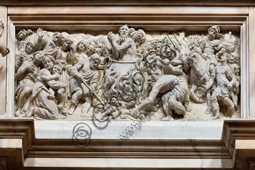 The Martyrdom of St. John the Evangelist: Marble Relief in Genoa Cathedral