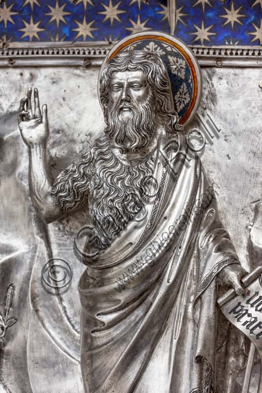 St. John the Baptist Preaching: Tile from the Silver Altar in Florence