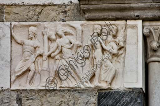 Roman Sarcophagus Fragment: Funeral Procession of Meleager in Genoa