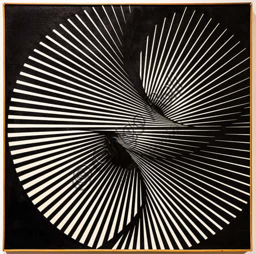 Radial Twisting by Franco Grignani: Op Art Painting at Museo Novecento
