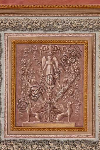 Fregi decorativi della Sala Gialla nel Palazzo dei Normanni di Palermo