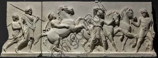 Alexander the Great in Babylon: Thorvaldsen's Neoclassical Frieze Detail