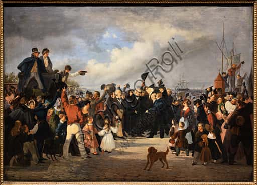 L'accoglienza di Thorvaldsen alla dogana: opera di Fritz Westphal