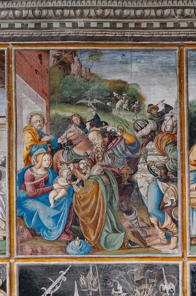 Adoration of the Magi by Gaudenzio Ferrari in Santa Maria delle Grazie