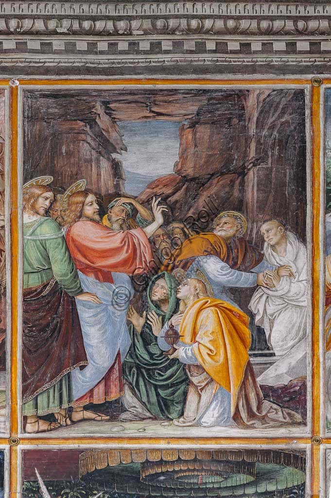 Gaudenzio Ferrari: Christ Resurrecting Lazarus, Fresco in Varallo Sesia