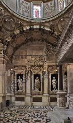 Renaissance Marble Statues by Matteo Civitali in St. John's Chapel, Genoa Cathedral
