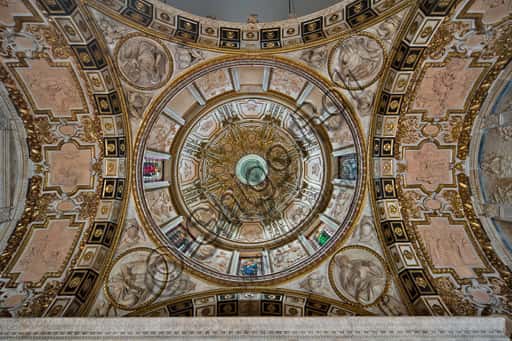 Zenithal View of the Dome in St. John the Baptist Chapel, Genoa Cathedral