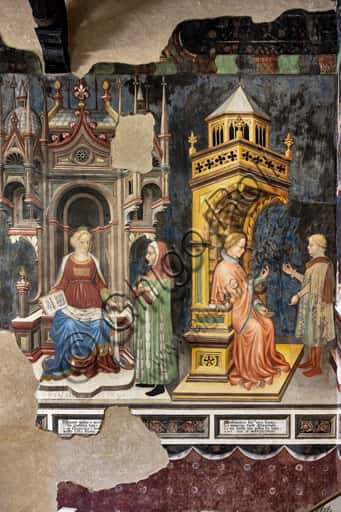 Affreschi di Aritmetica e Retorica a Palazzo Trinci di Foligno