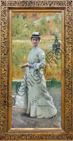 Open Air Portrait by Giacomo Grosso: Painting and Artist Analysis