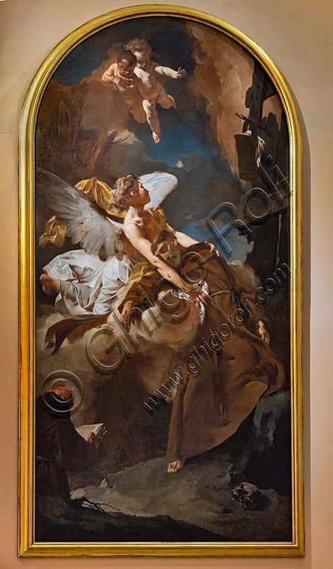 Ecstasy of St. Francis: Painting by Giambattista Piazzetta, 1729