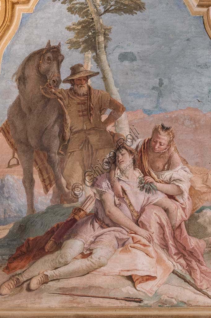 Tiepolo Fresco: Angelica Tending Medoro at Villa Valmarana