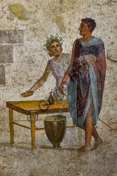 Jason and Pelias: Third Style Fresco in the House of Jason at Pompeii