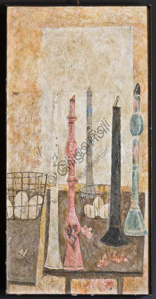 Clarinetti di Giorgio Preti: Dipinto a Fresco su Tavola