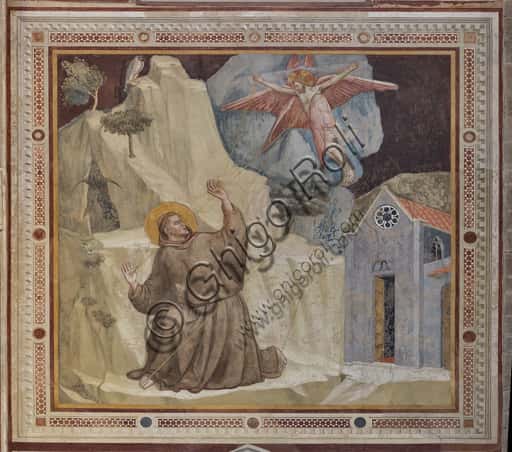 Giotto's St. Francis and the Stigmata in the Basilica of Santa Croce, Florence