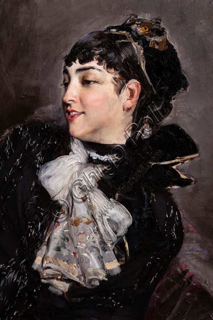 La Contessa de Rasty sul divano: dipinto di Giovanni Boldini