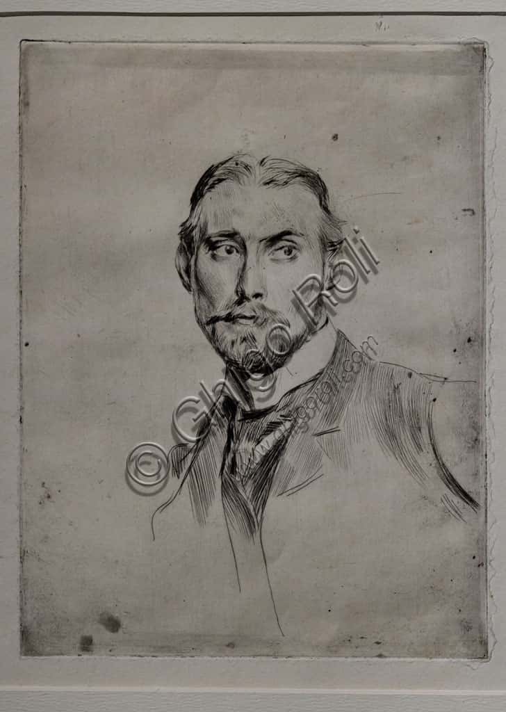 Portrait of Lawrence A.P. Harrison: Drypoint by Giovanni Boldini