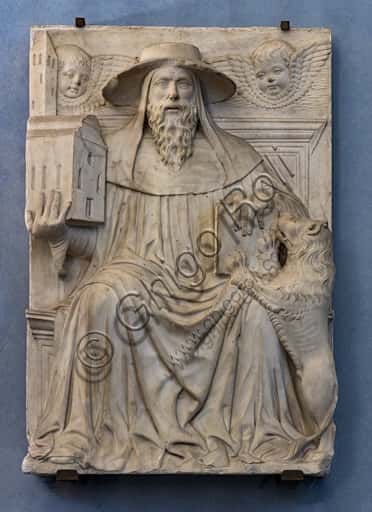 Scultura 'San Gerolamo' di Giovanni Buora: Marmo Rinascimentale