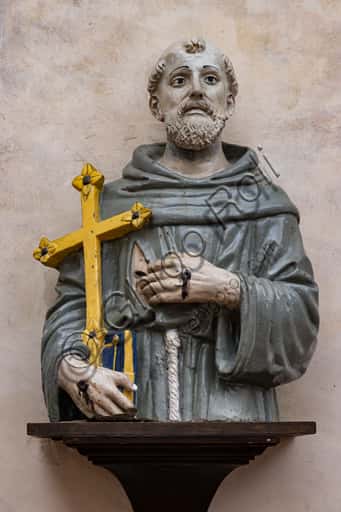 "St. Francis, half figure" by Giovanni della Robbia, Santa Croce Basilica
