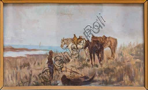 "Aspettando" (Waiting) by Giovanni Fattori at the Ricci Oddi Gallery