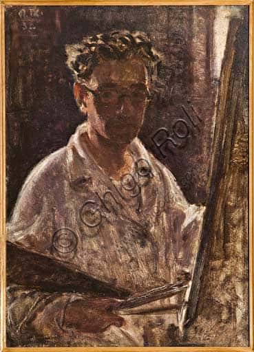 Giovanni Forghieri Self Portrait: Oil on Canvas Artwork Analysis