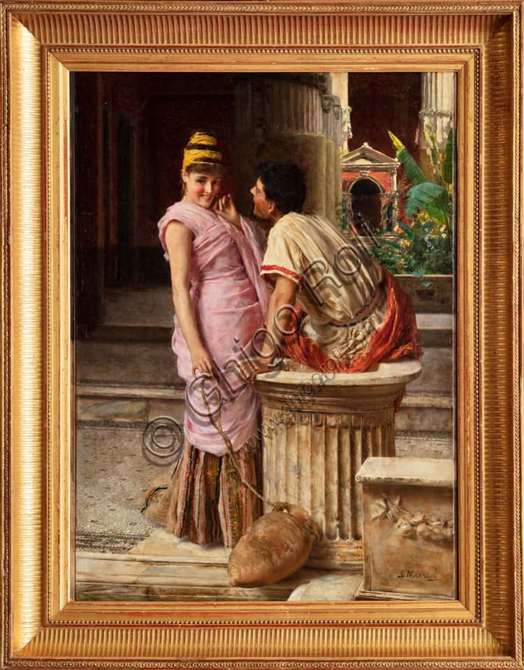 Scena pompeiana di Giovanni Muzzioli: Analisi del dipinto storico