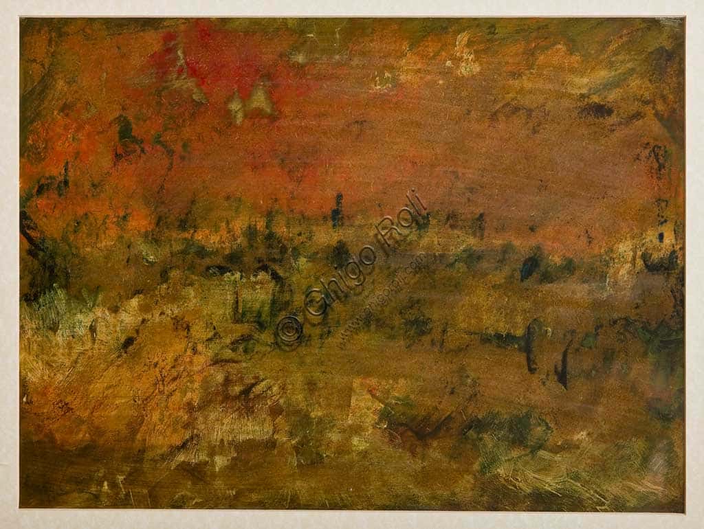 Giulio Rasponi's Landscape: Analysis of the Oil on Cardboard Painting