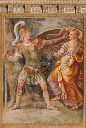 Thetis Giving Achilles his Weapons: Fresco by Giulio Romano in Mantua's Ducal Palace