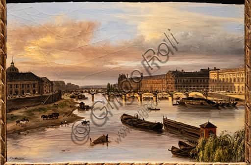 Veduta della Senna dal Pont Neuf di Giuseppe Canella (1827)