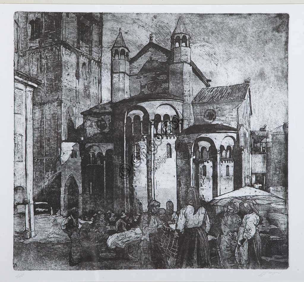 Giuseppe Graziosi's "Market in Piazza Grande": Etching and Aquatint