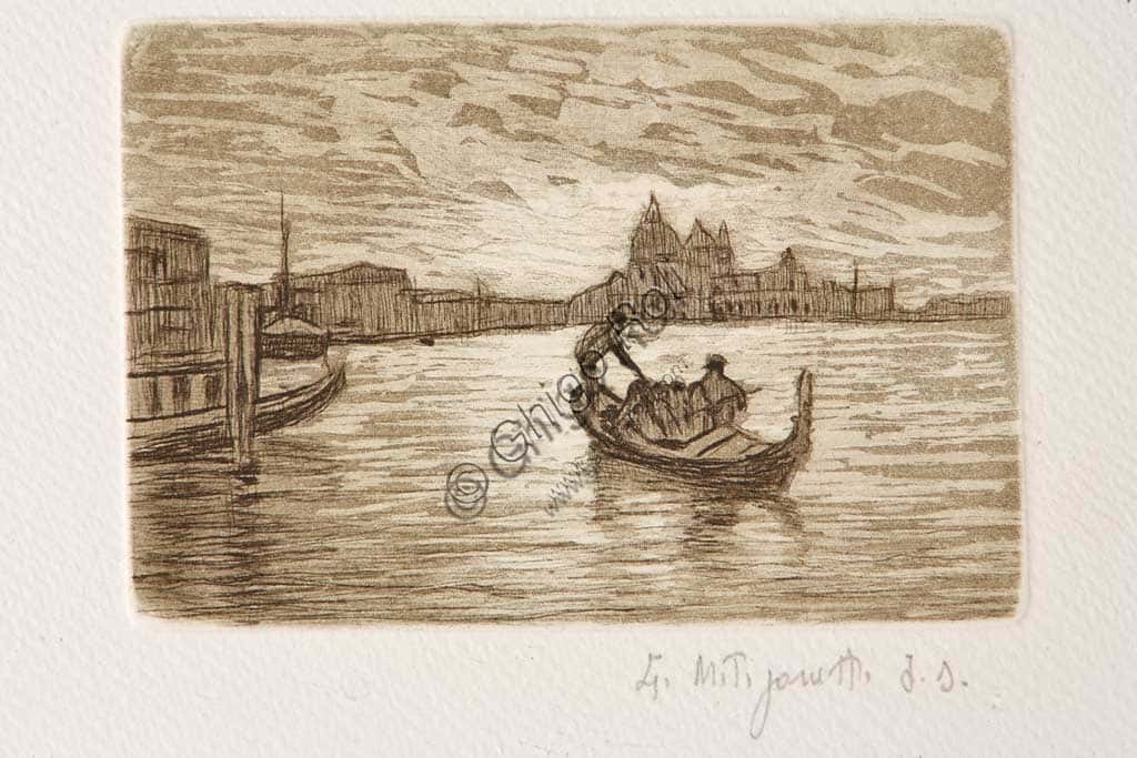 Il Gondoliere: Acquaforte e Acquatinta di Arte Veneziana di Giuseppe Miti Zanetti