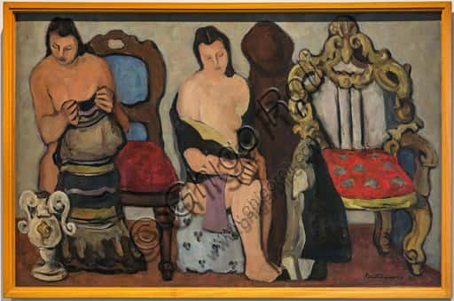 Sitting Women by Giuseppe Santomaso (1941): Analysis of the Painting at Museo Novecento